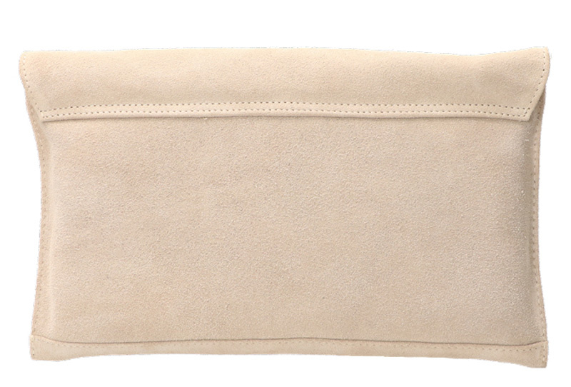 Leather Design Suede Clutch incl schouderband