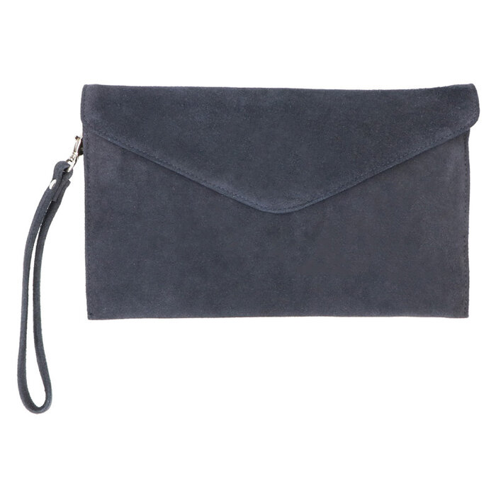 Leather Design Suede Clutch incl schouderband