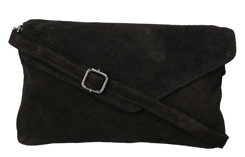 Leather Design Suede Clutch incl schouderband