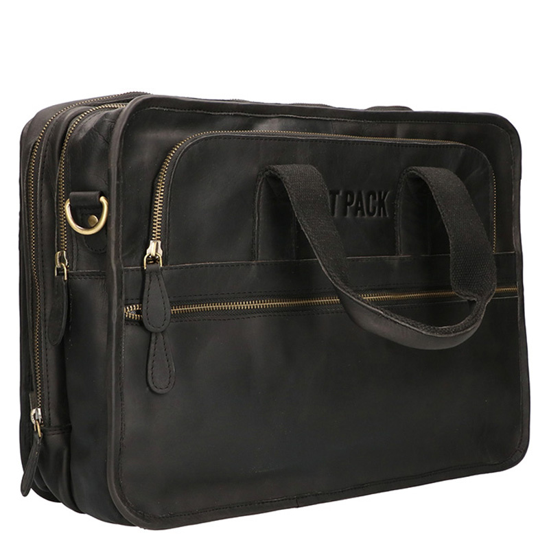 Orange Fire Rat Pack hand messenger dubbelvaks 15 inch Laptop tas