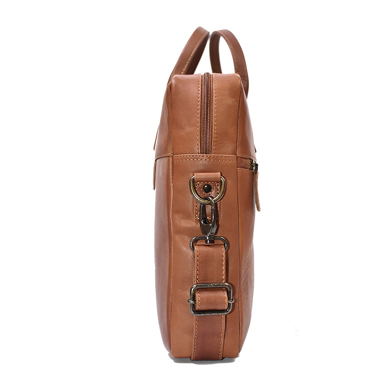 Leather Design Laptopbag cognac