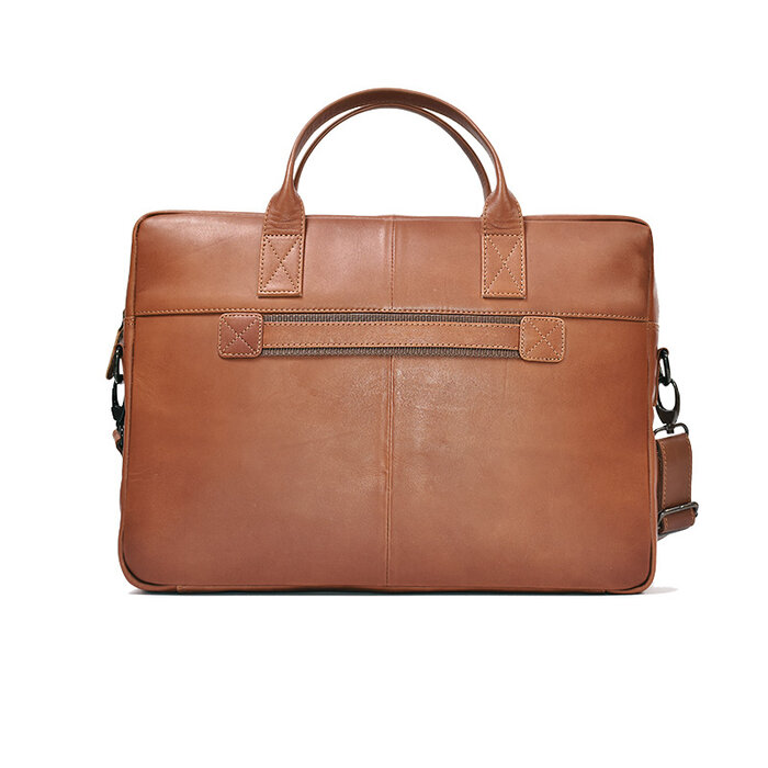Leather Design Laptopbag cognac
