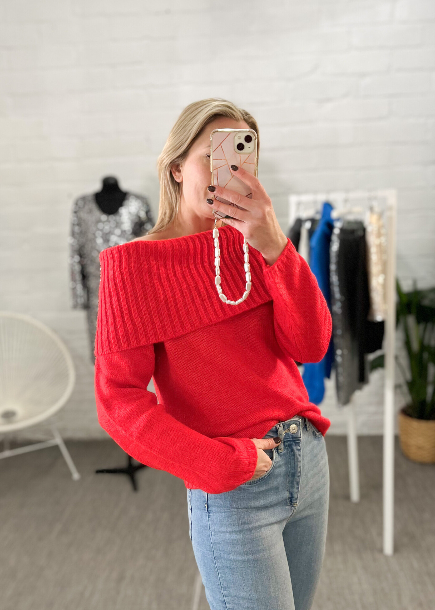 RED ROSIE KNIT one size