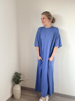 BLUE TEE DRESS LONG one size