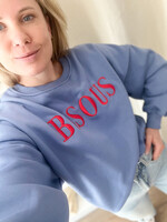 BISOUS BLUE SWEATER one size