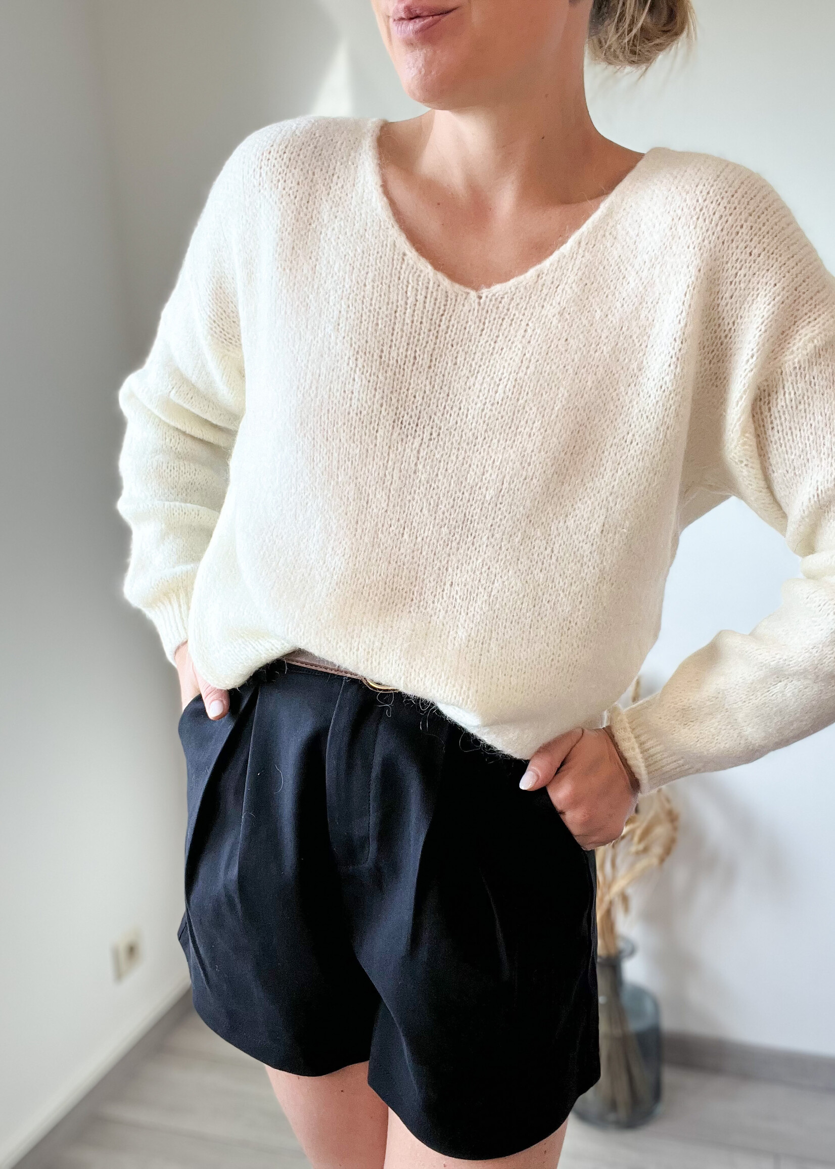 AUREN KNIT WHITE one size