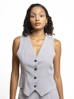 GREY STRIPE COSTUME TOP