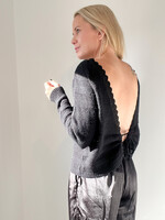 OPEN BACK PULL one size BLACK