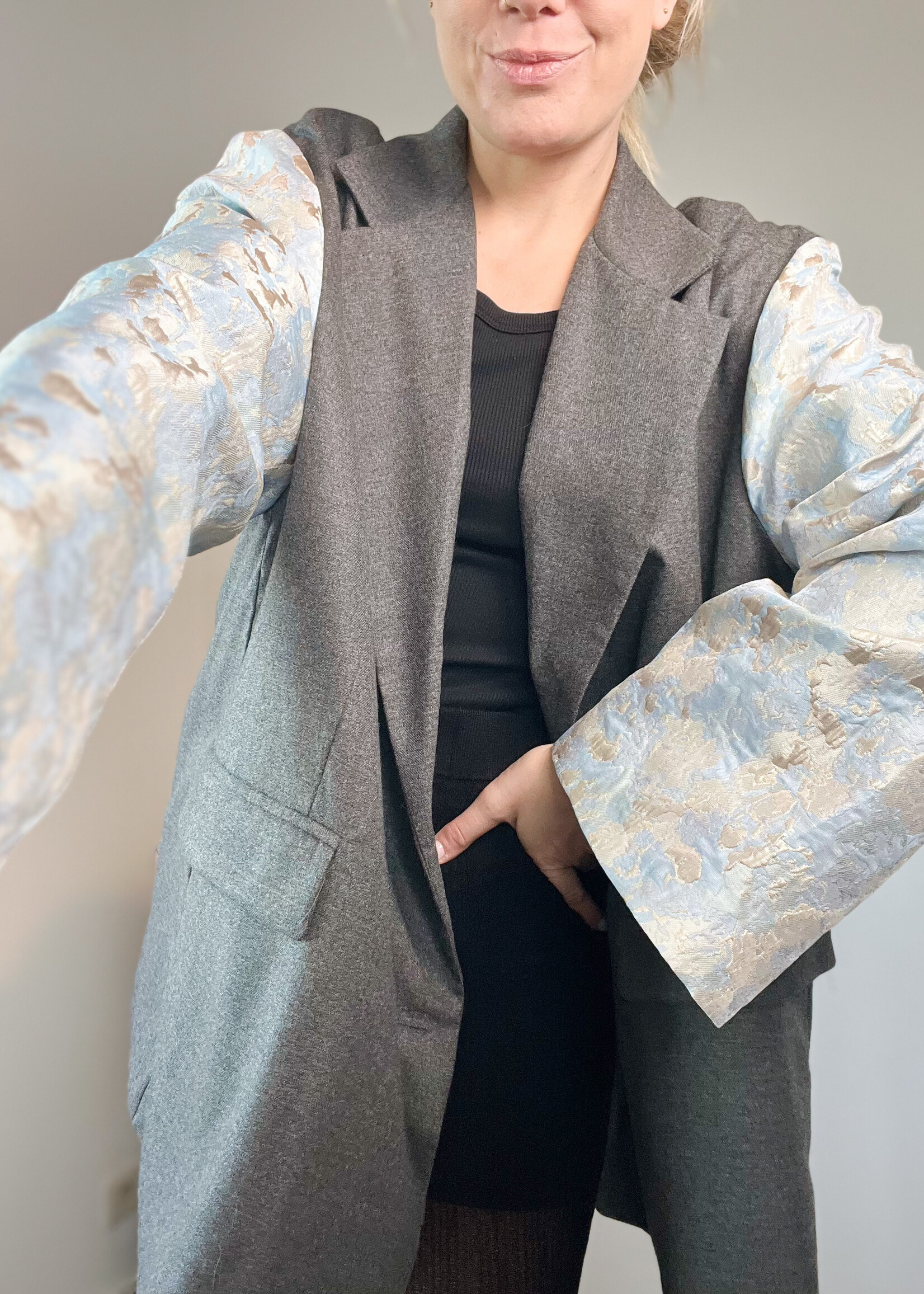 ANNABELLE BLAZER one size greyblue