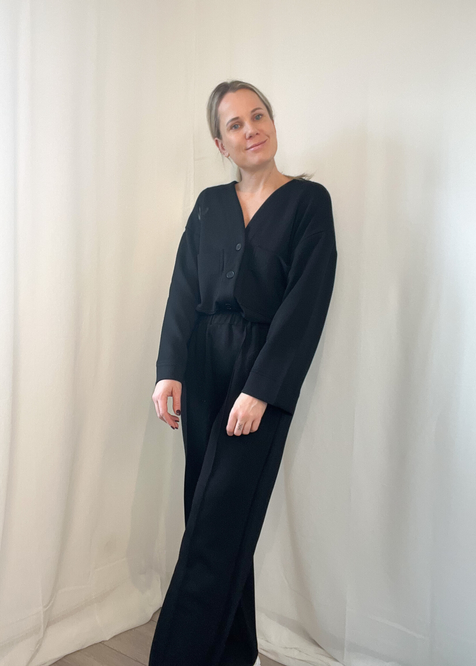 JANIE BLACK SWEATPANTS one size