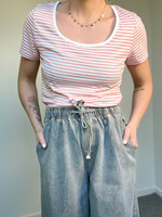 PINK STRIPE TEE