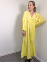 YELLOW TETRA LONG DRESS one size