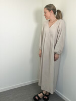 BEIGE TETRA DRESS one size