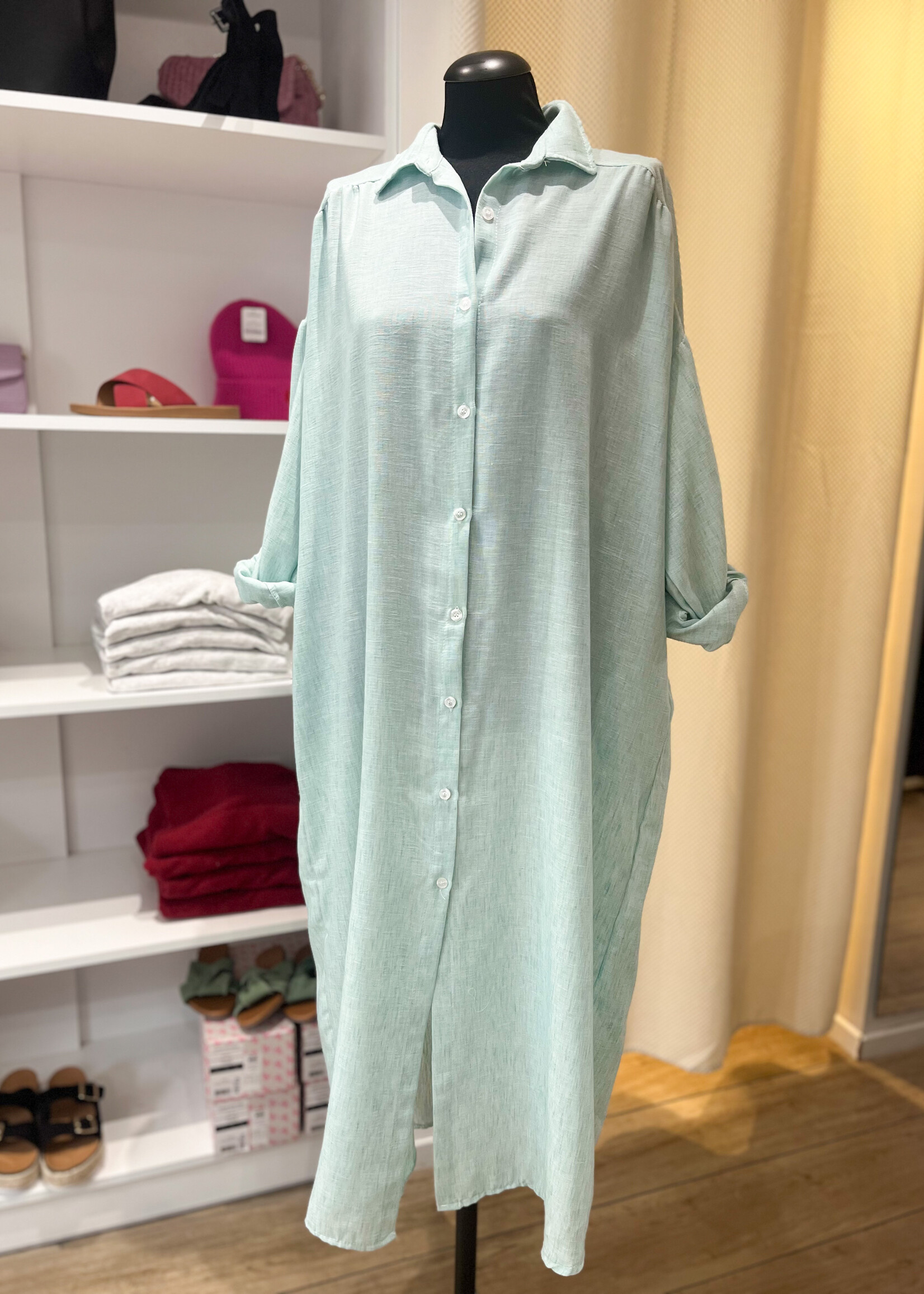 MINT SHIRT DRESS one size