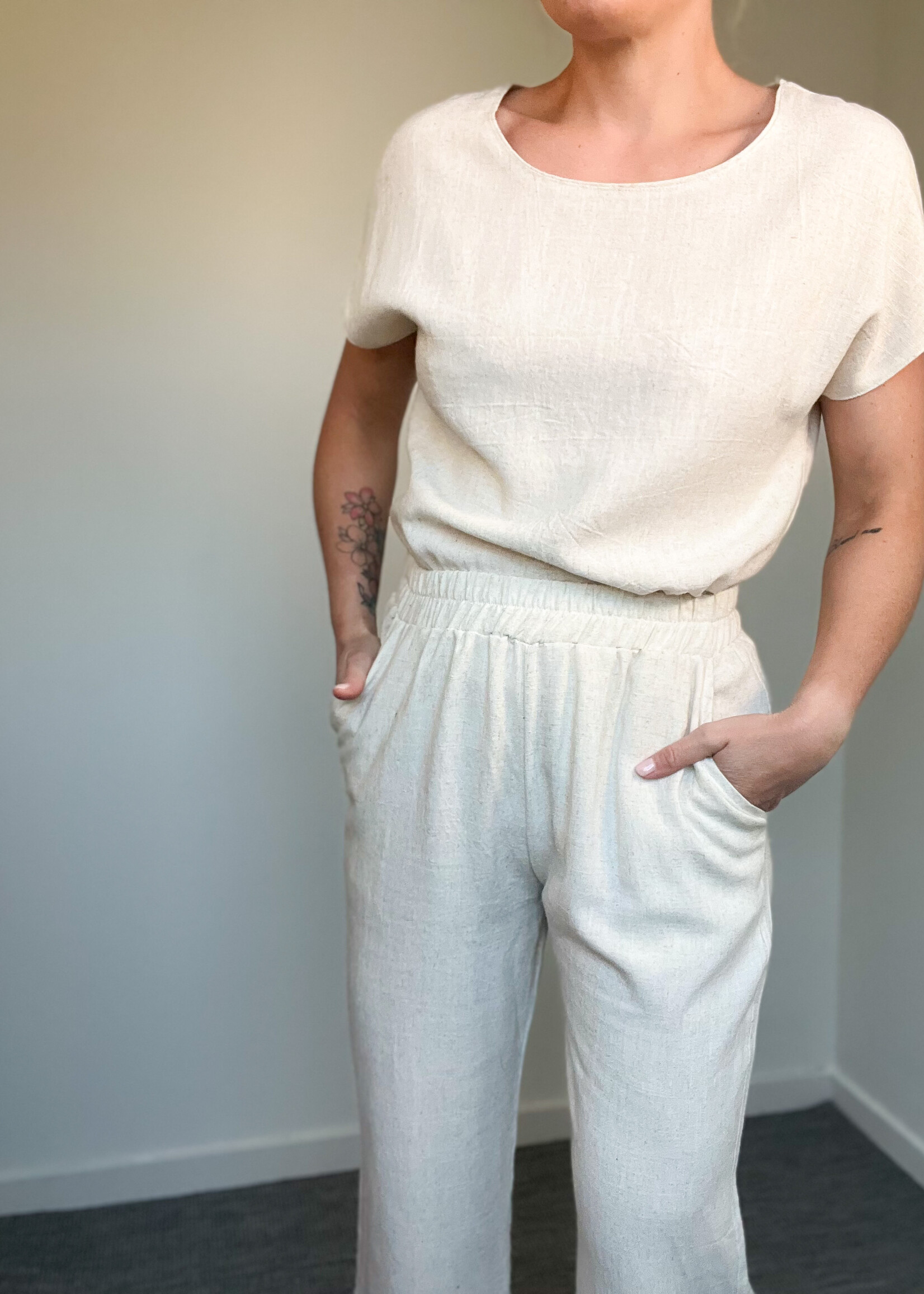 ECRU CHARLIE PANTS