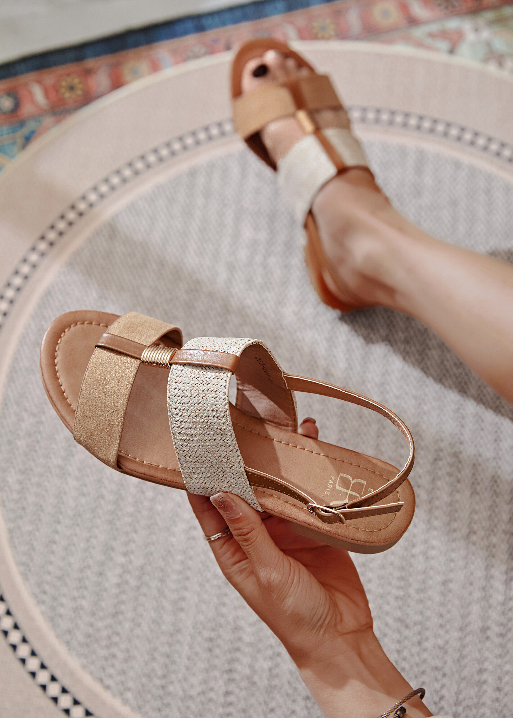 BILLIE SANDALS  COGNAC