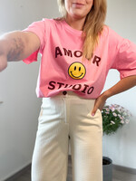 PINK AMOUR STUDIO TEE one size