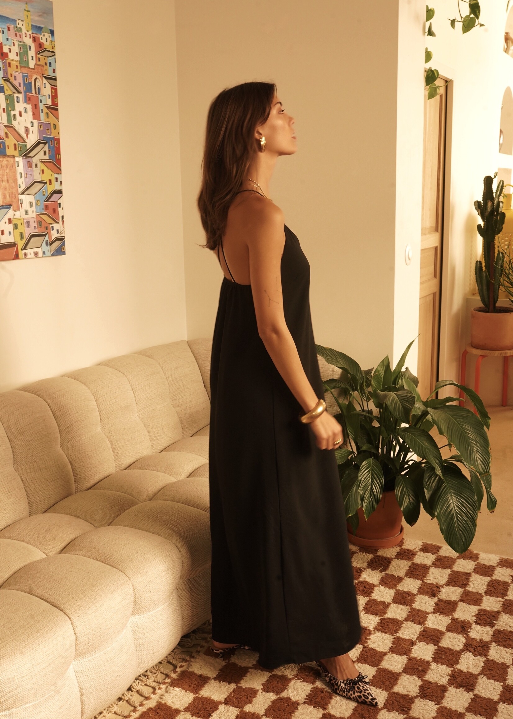 BLACK LUNA DRESS