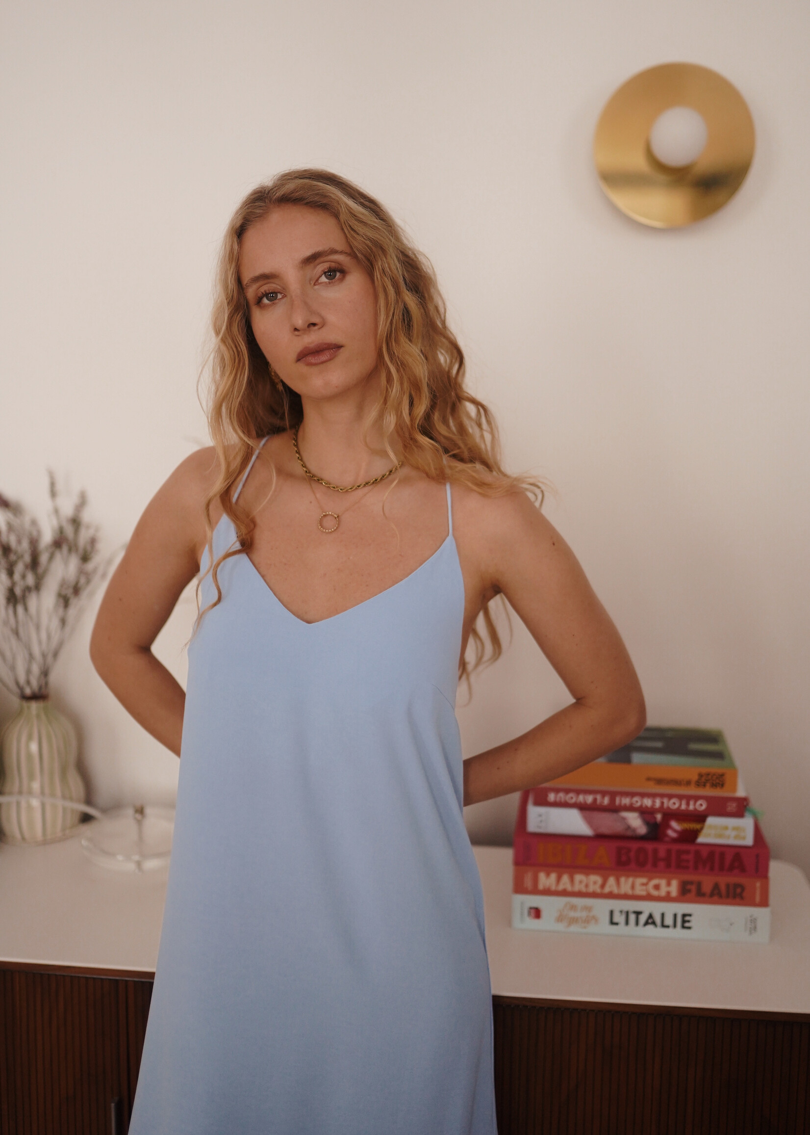 LIGHT BLUE LUNA DRESS