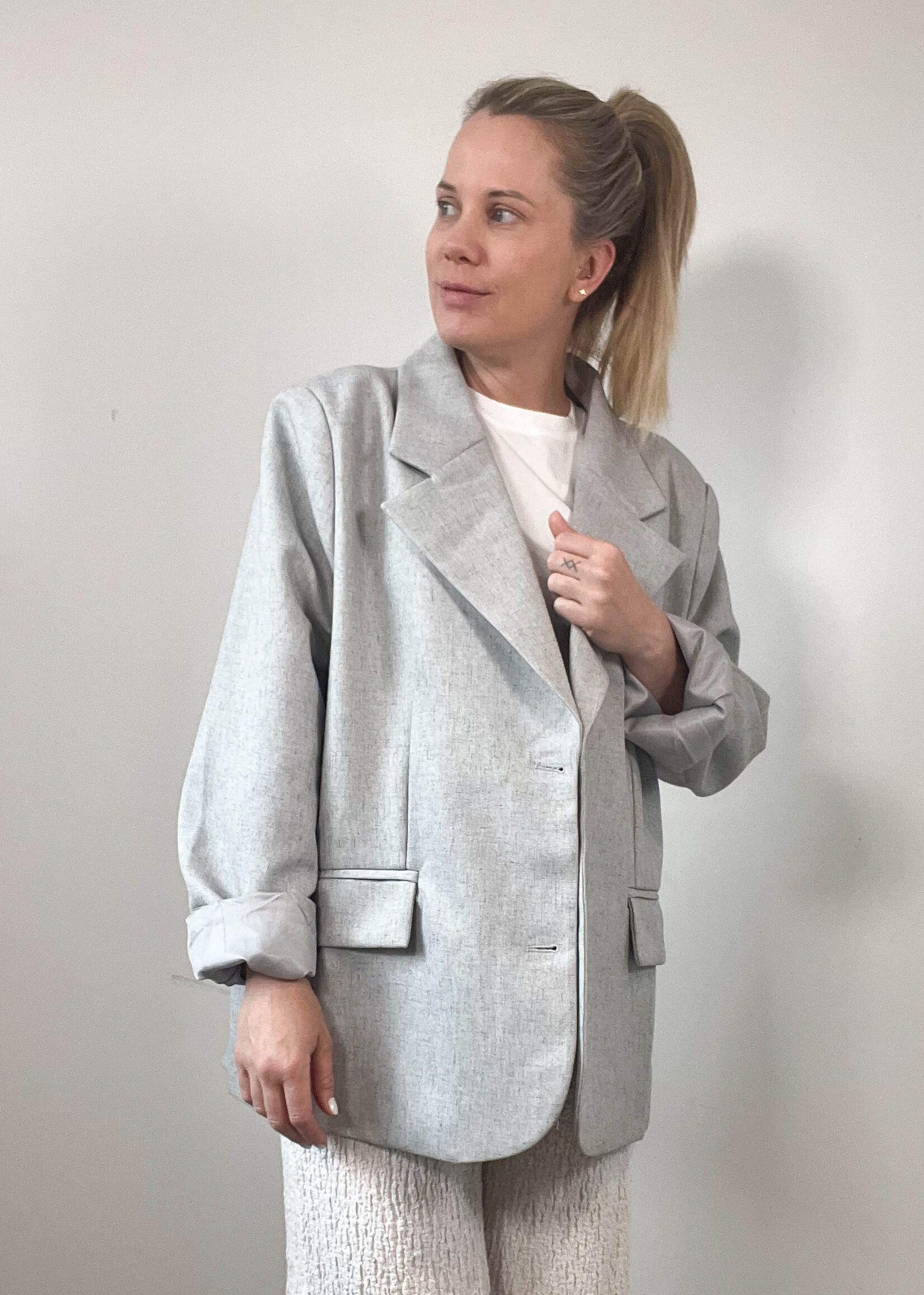 GREY JOAN BLAZER one size