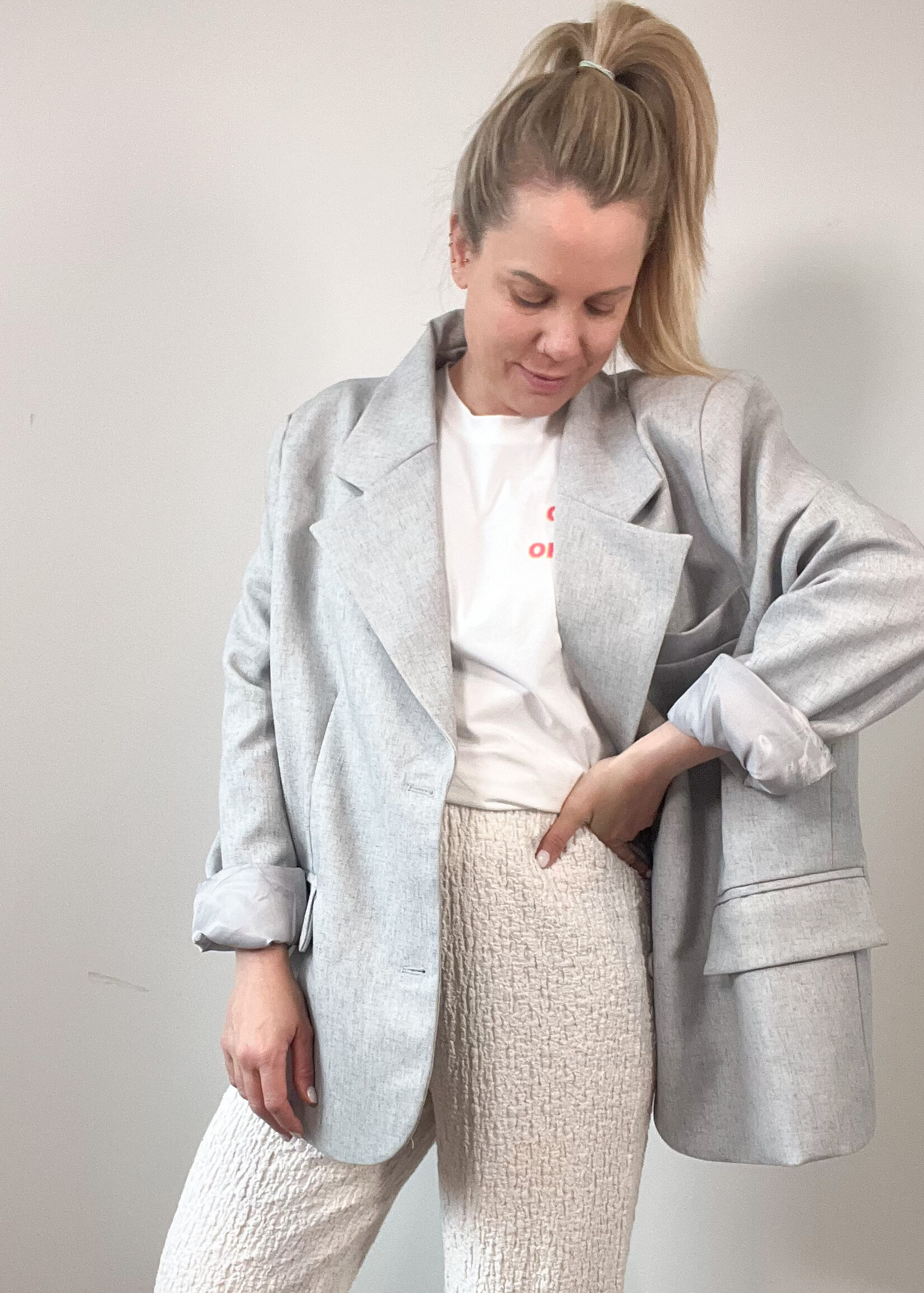 GREY JOAN BLAZER one size