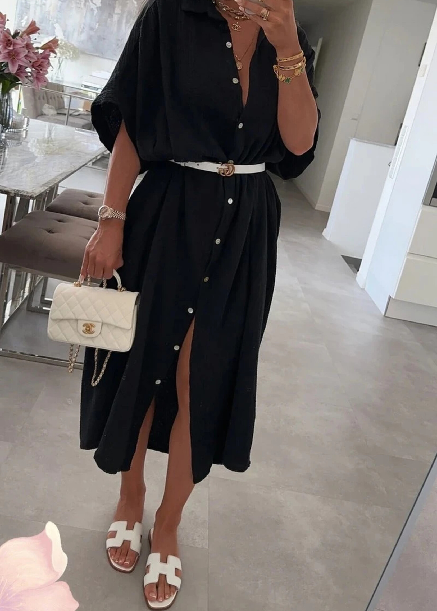 BLACK CHARLIE DRESS one size