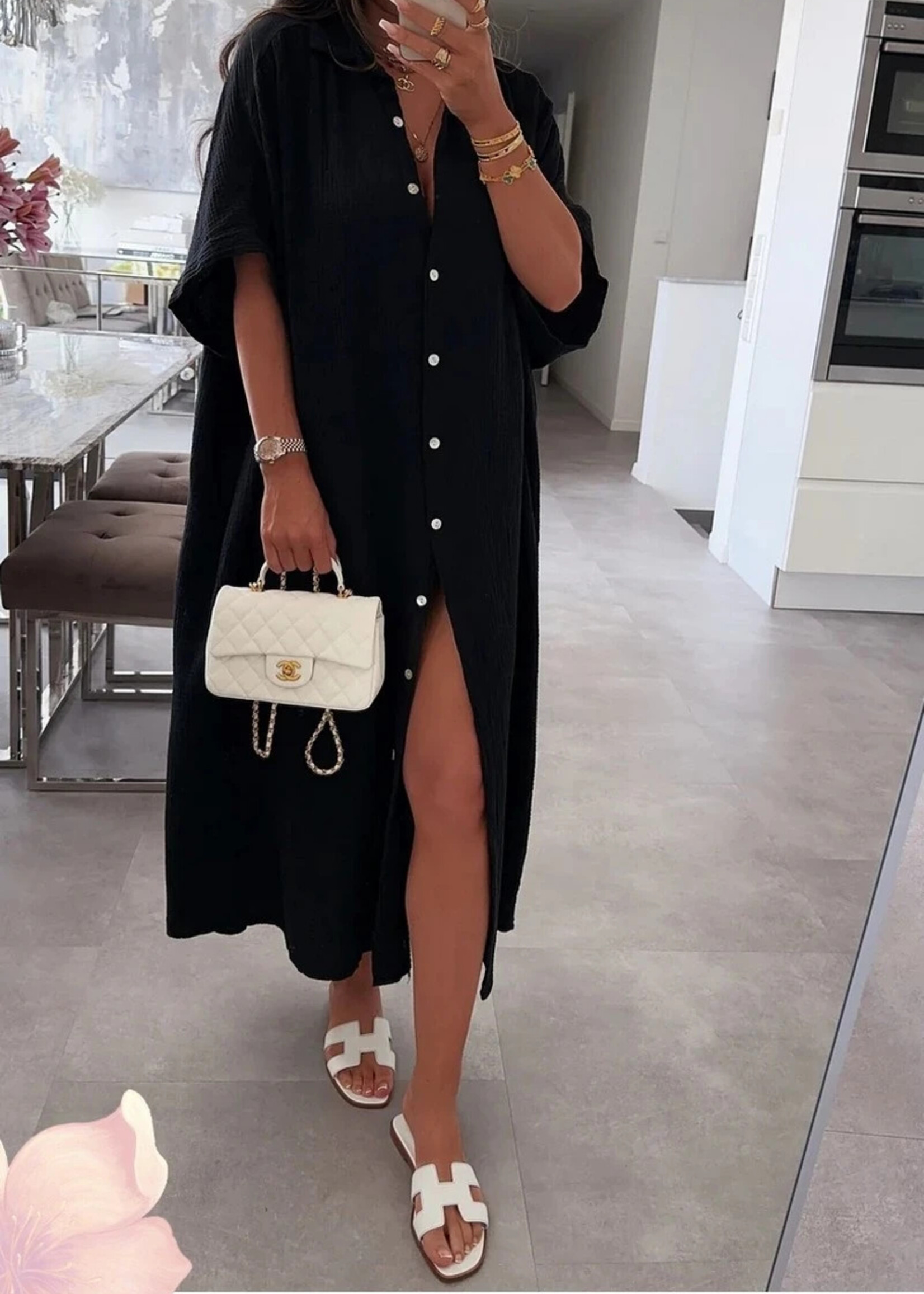 BLACK CHARLIE DRESS one size