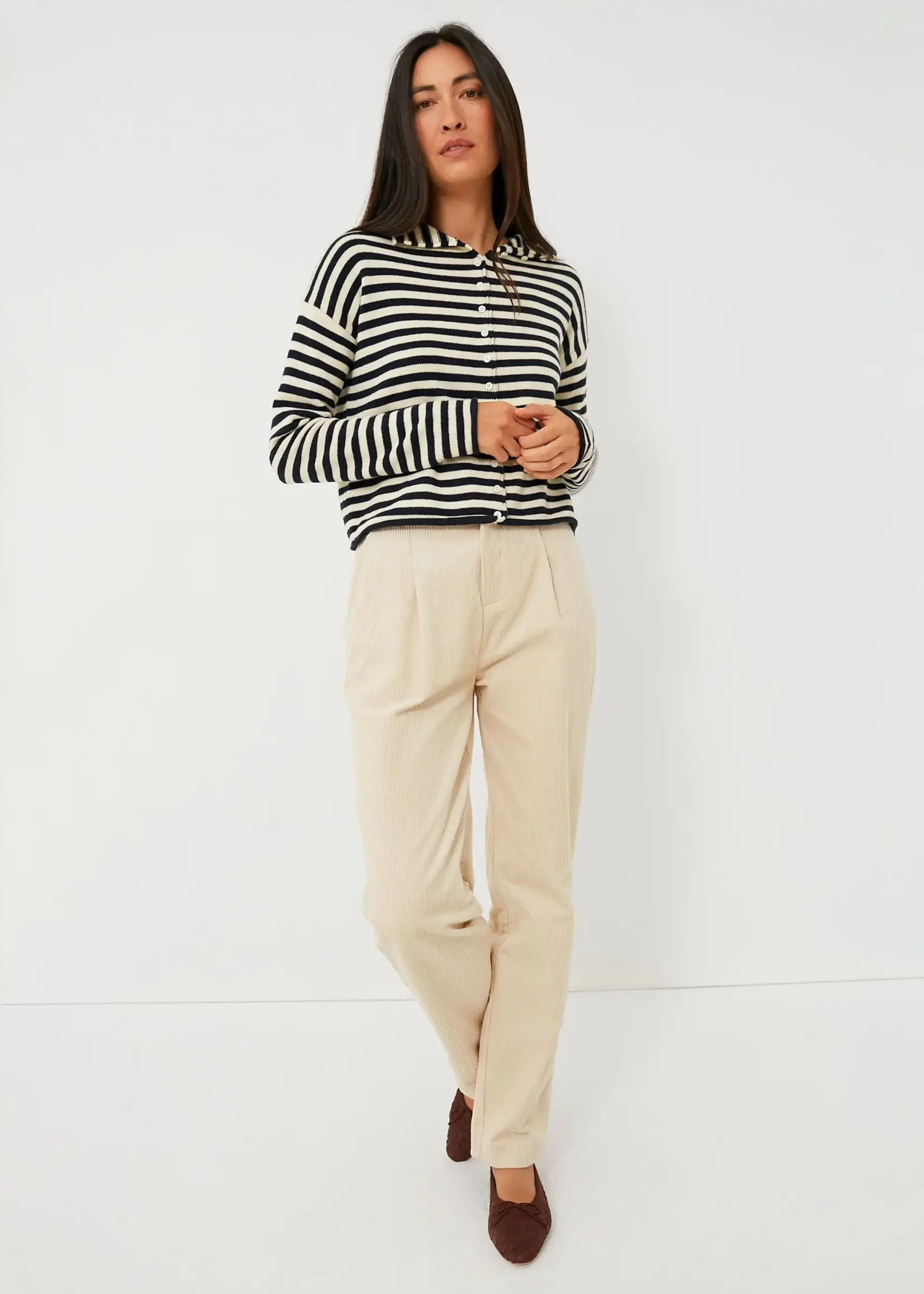 KATE CORDUROY OFFWHITE PANTS
