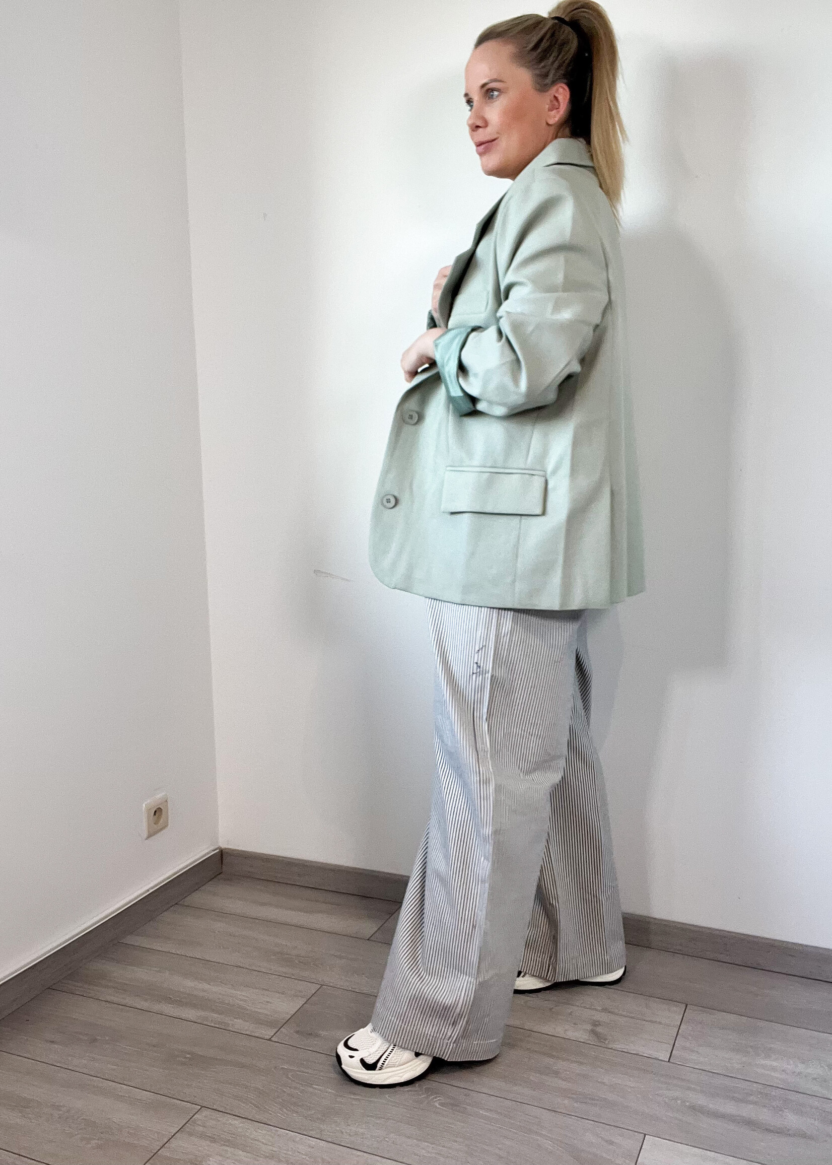 WIDE STRIPE PANTS One size