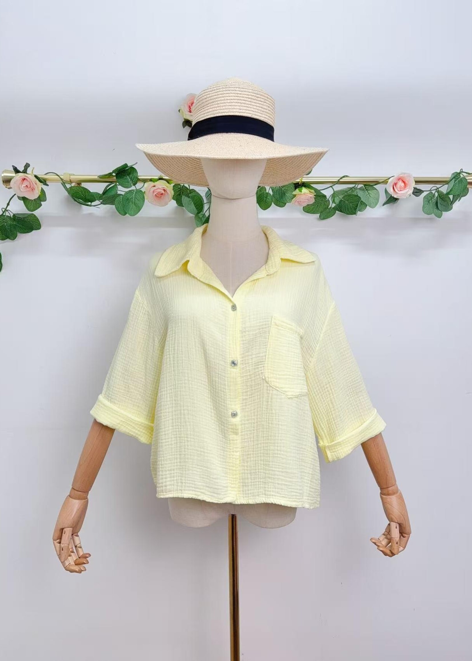 ALICE YELLOW BLOUSE one size