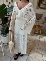 BEIGE MAXINE DRESS one size
