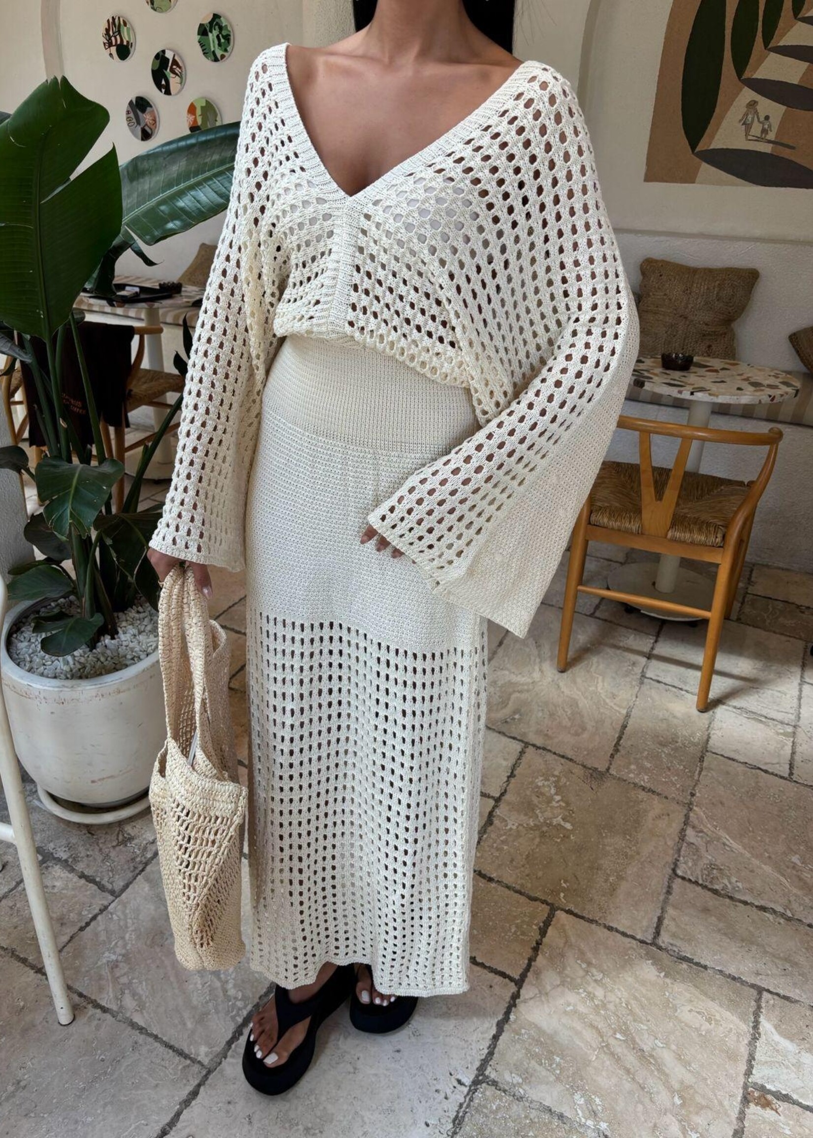 BEIGE MAXINE DRESS one size