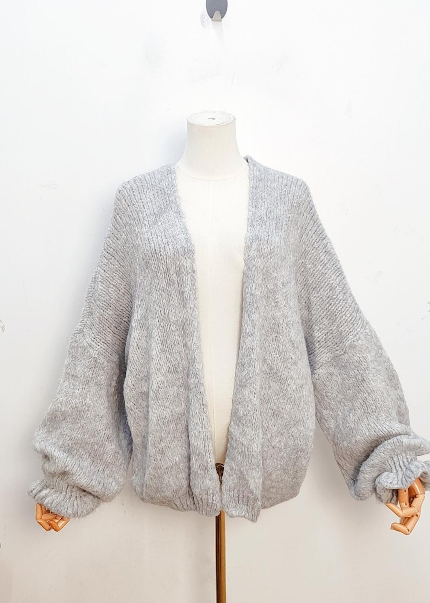 JILL CARDIGAN GRIJS one size