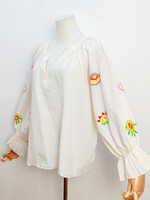 LUCA ECRU BLOUSE one size