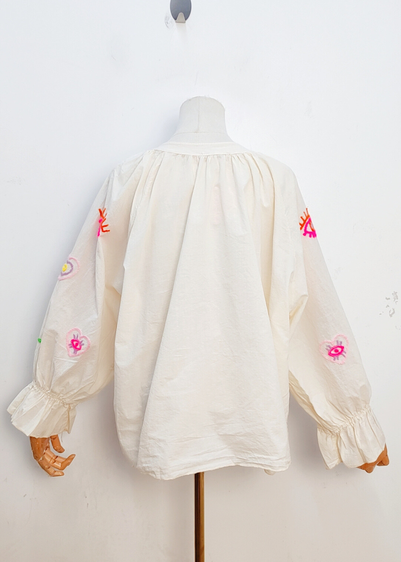LUCA ECRU BLOUSE one size