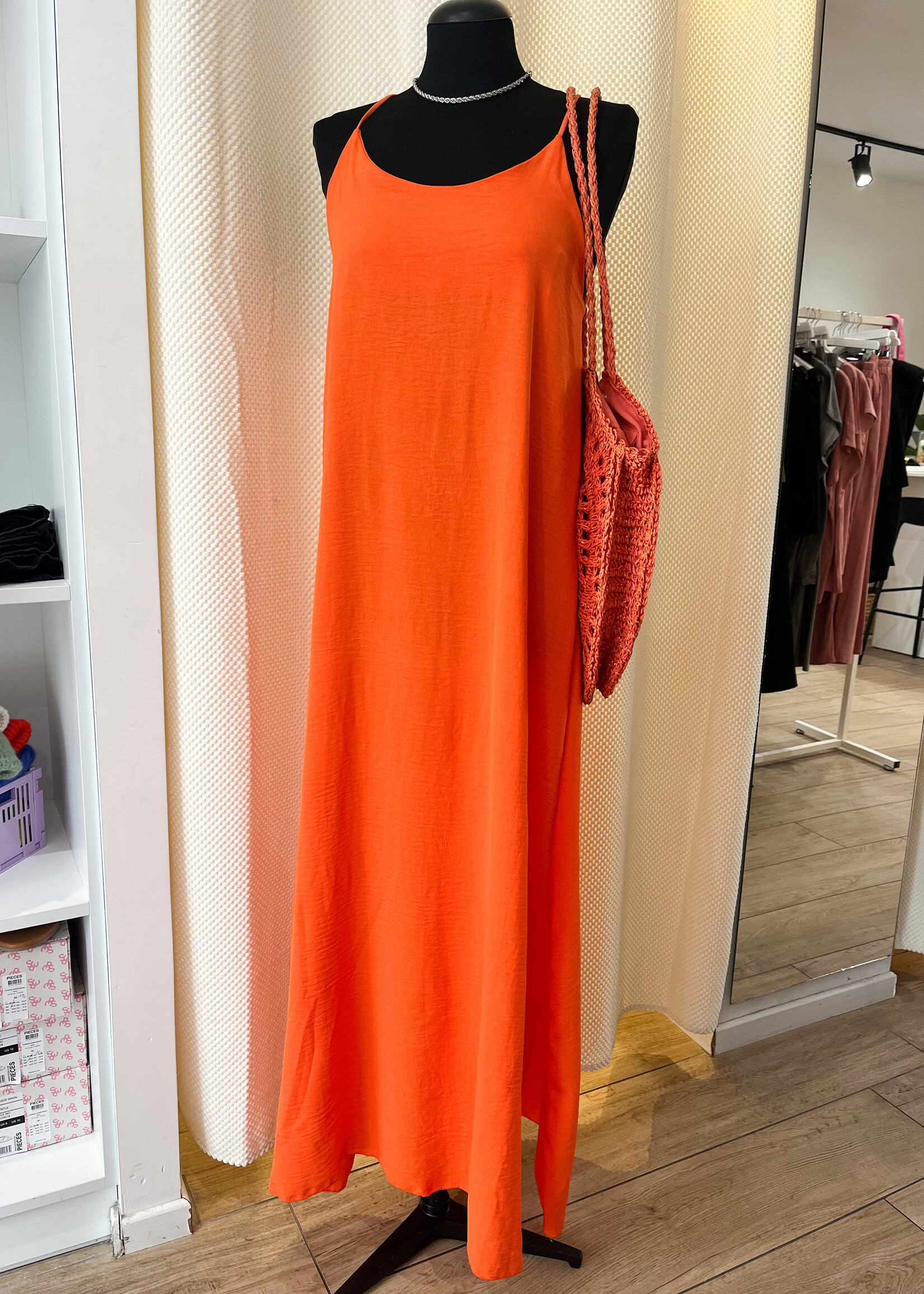 ORANGE AMELIA DRESS one size