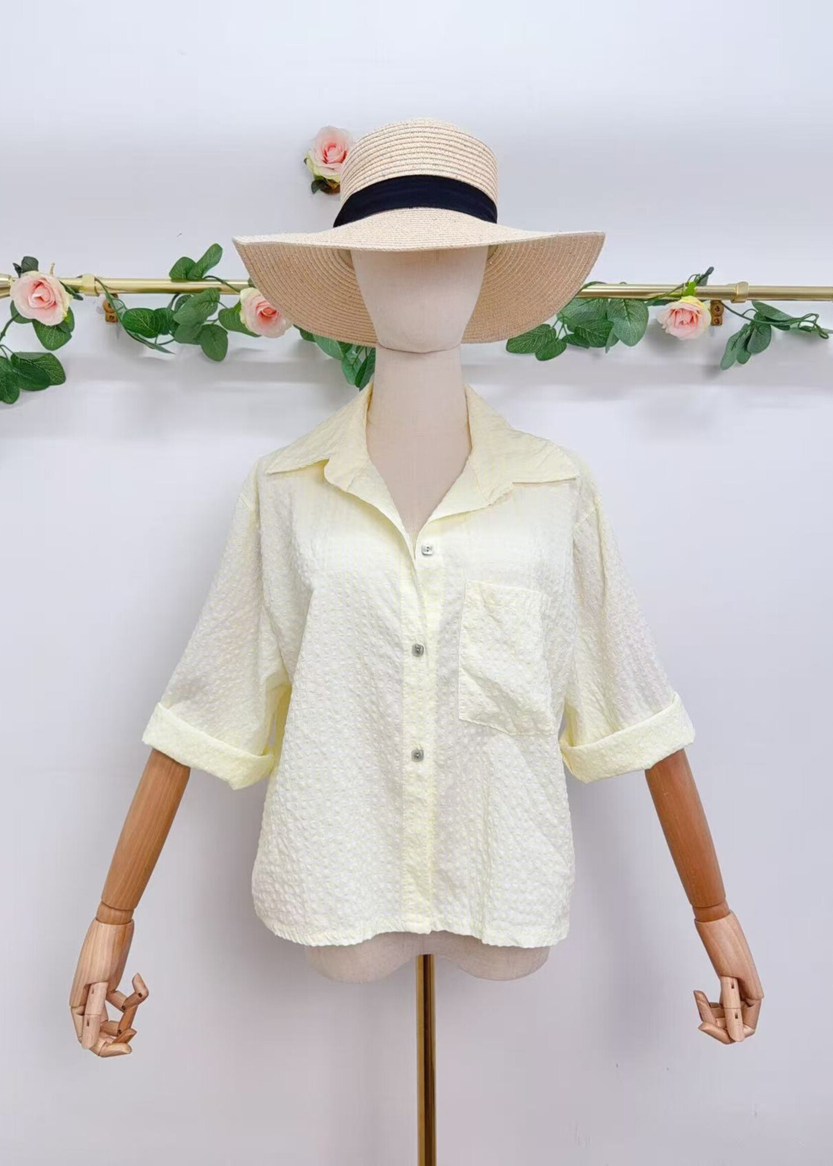 ANA SOFT YELLOW BLOUSE