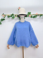 MOHAIR KNIT BLUE one size