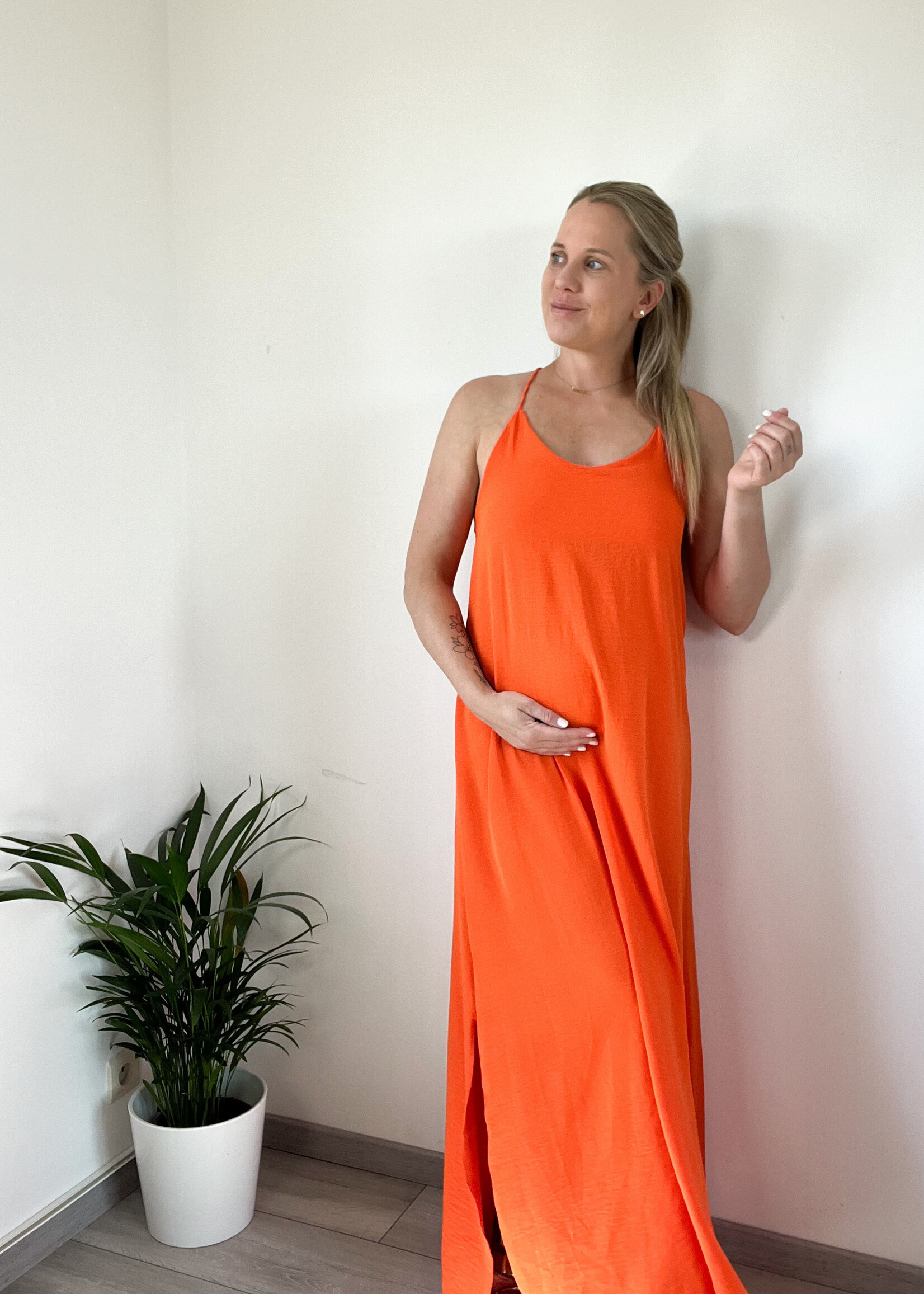 ORANGE AMELIA DRESS one size