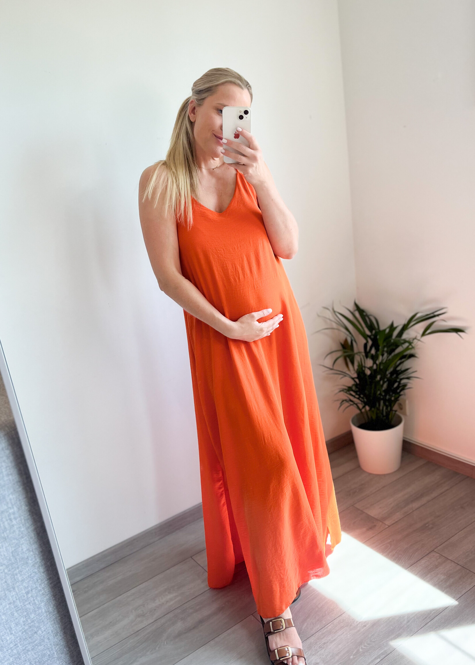 ORANGE AMELIA DRESS one size