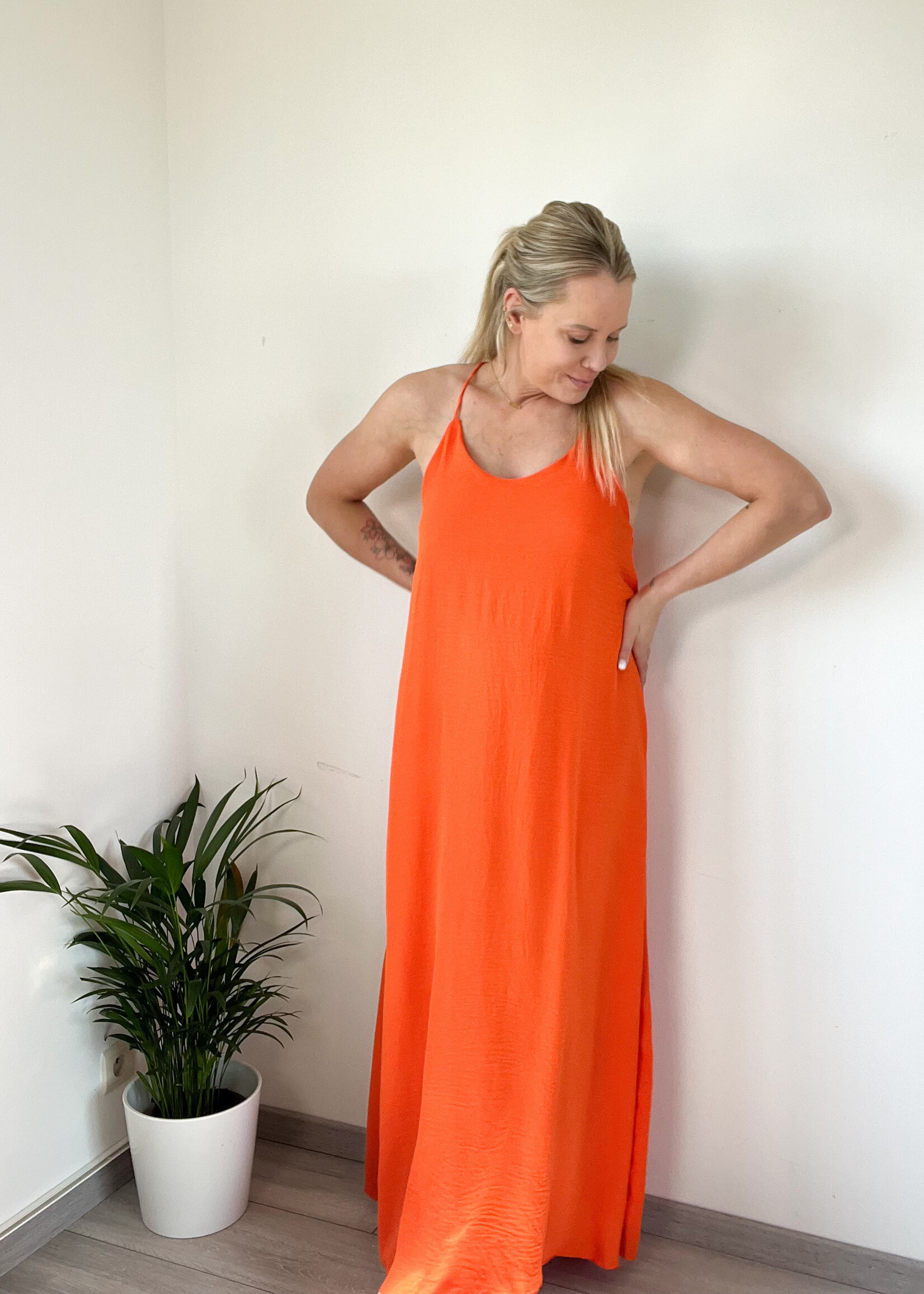 ORANGE AMELIA DRESS one size