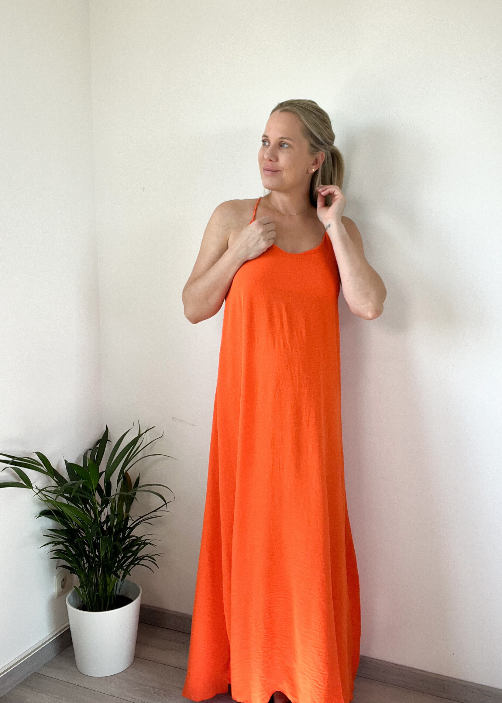 ORANGE AMELIA DRESS one size