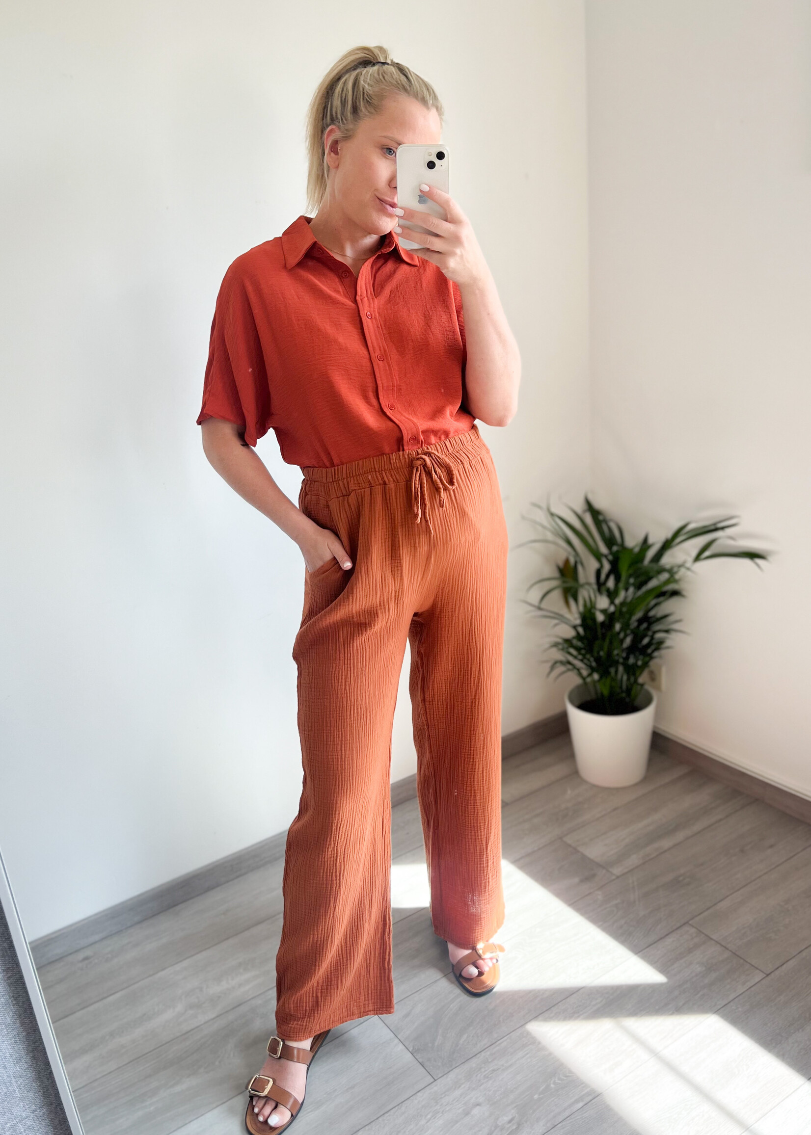 JADA TOP TERRACOTA one size