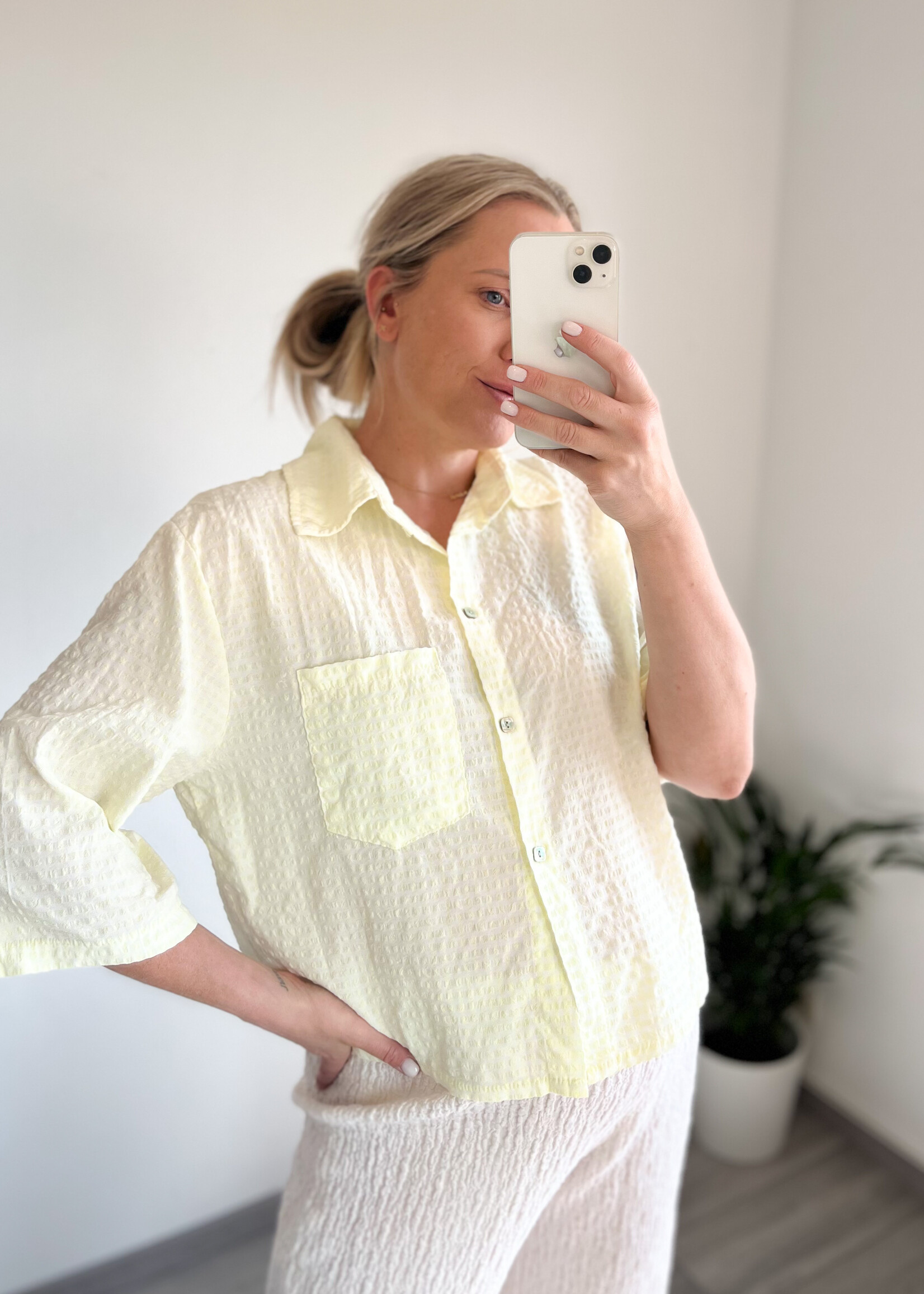 ANA SOFT YELLOW BLOUSE