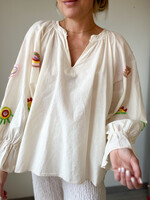 JANETTE WHITE BLOUSE one size