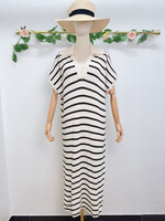 LOUISE DRESS BLACK WHITE One size