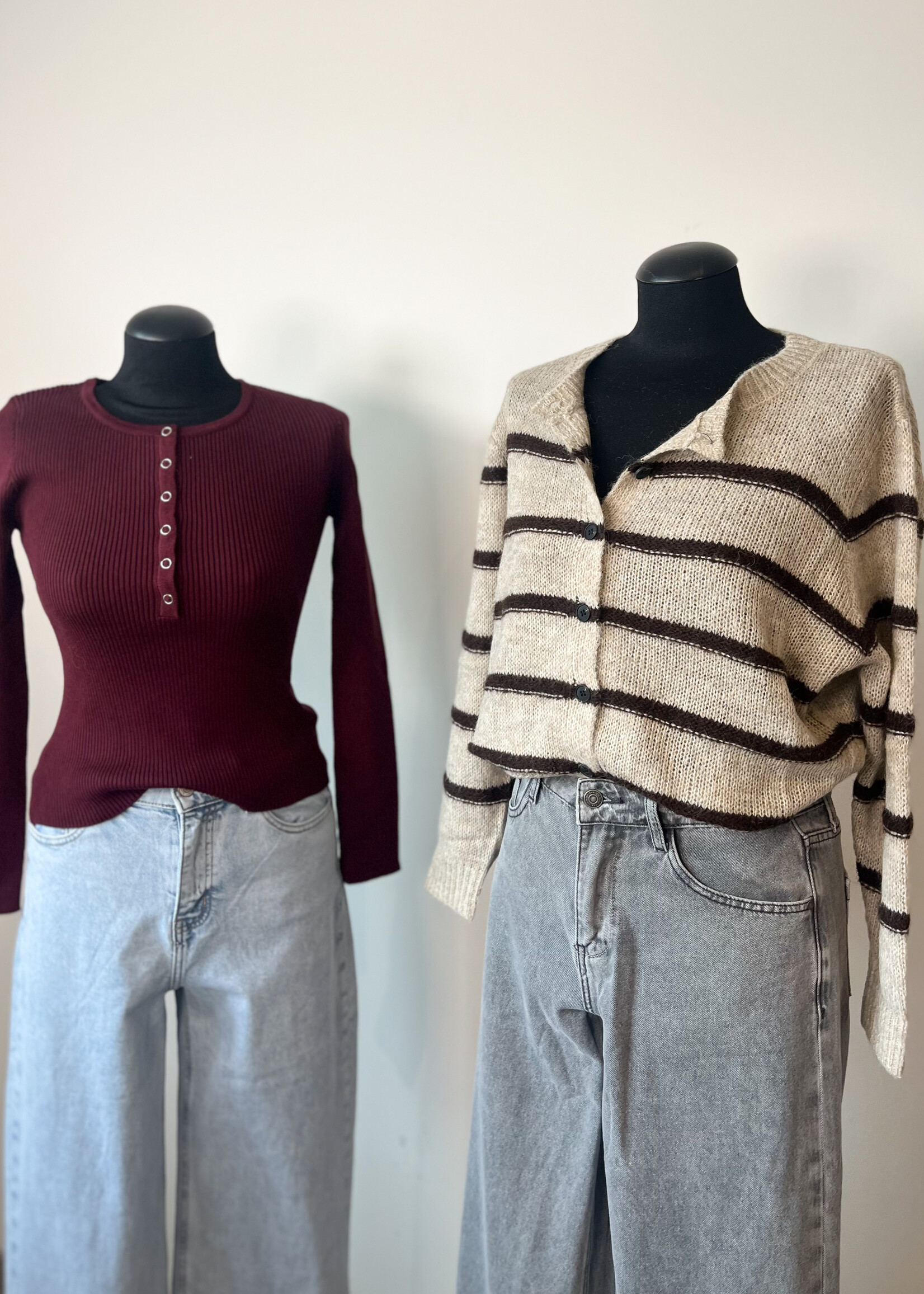 BURGUNDY LONG SLEEVE TOP