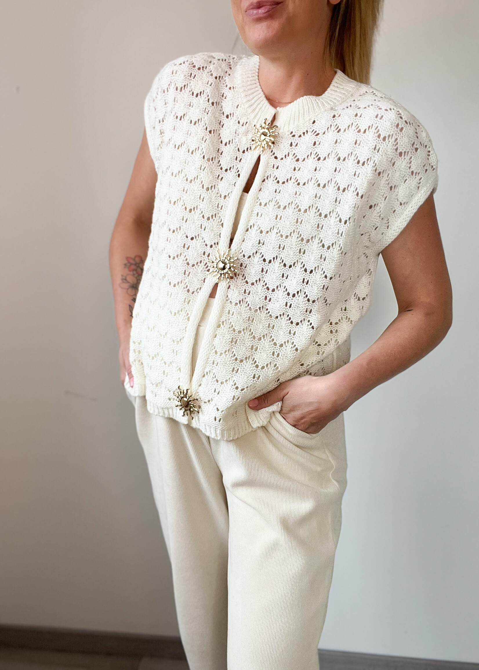 SUN DETAIL TOP one size