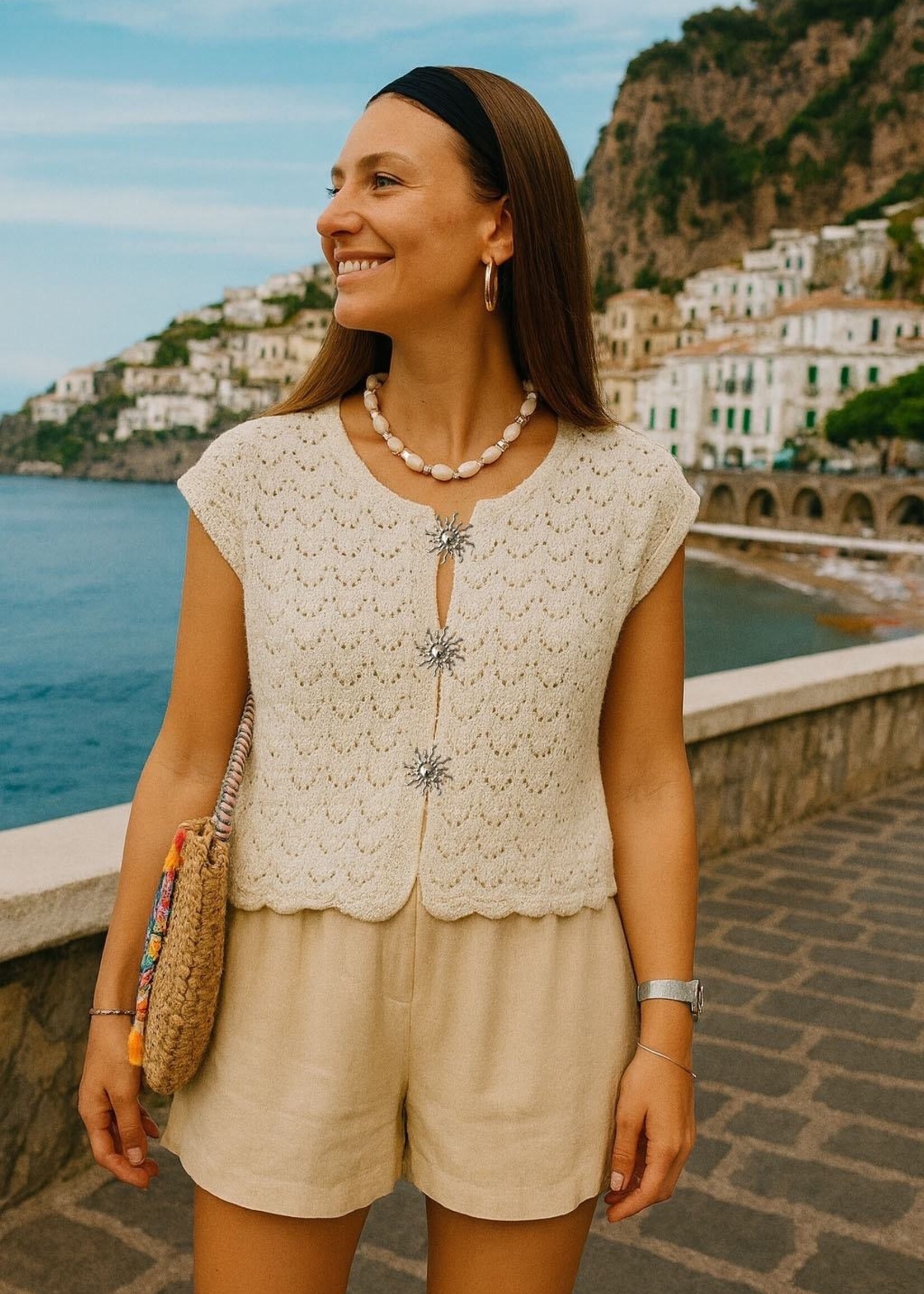 SUN DETAIL TOP one size