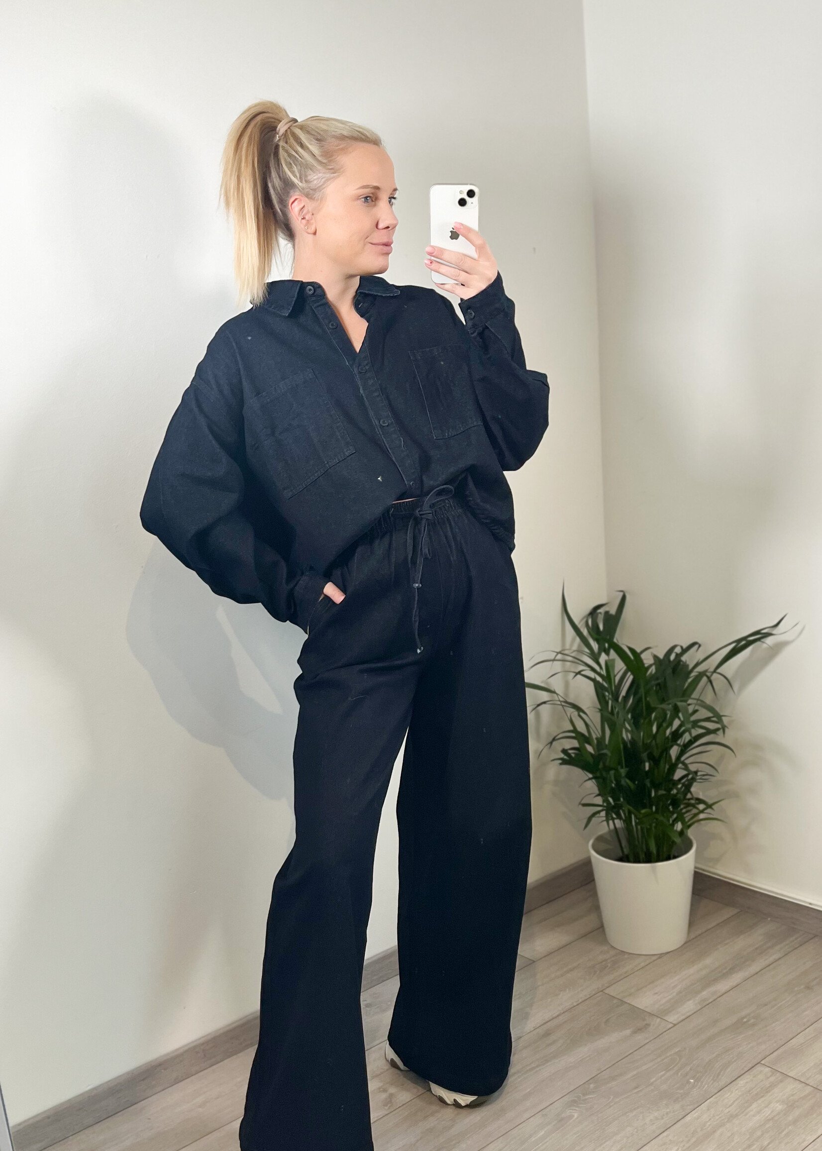 DARK DENIM TOP one size